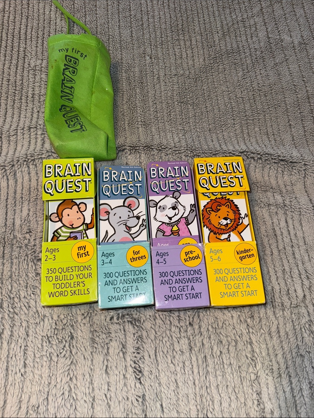 Brain Quest Learning Card Set (4)